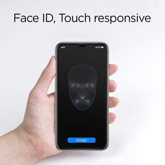 Bild 6, Spigen Spigen iPhone 11 Pro X / Xs Skärmskydd Glass FC Härdat Glas - Teknikhallen.se