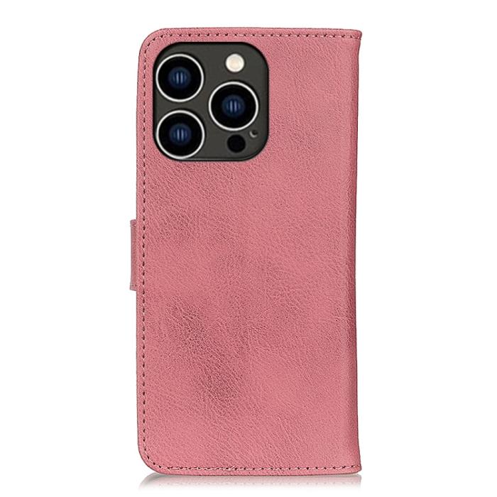 Bild 3, KHAZNEH KHAZNEH iPhone 15 Pro Fodral Läder Rosa - Teknikhallen.se