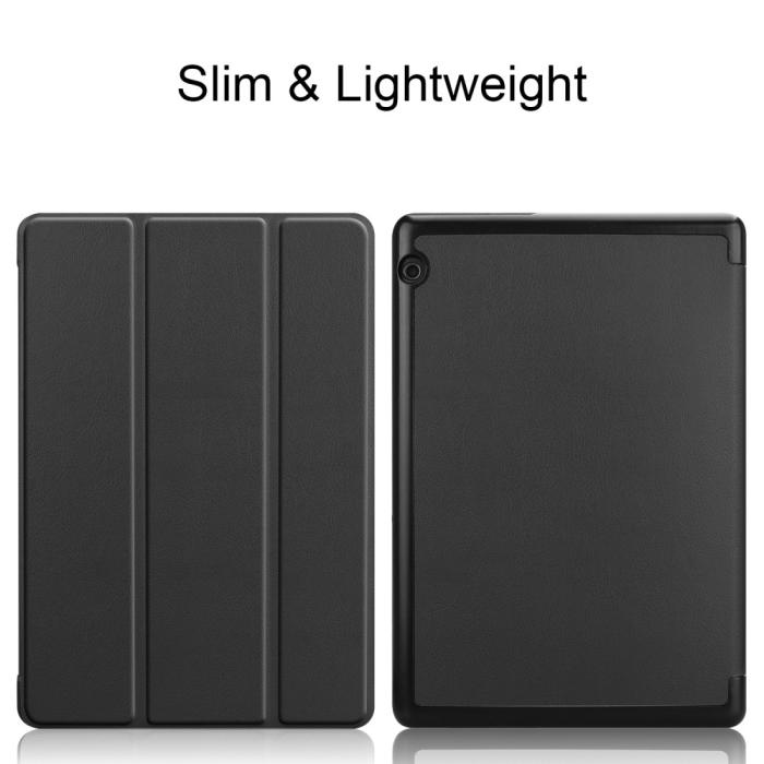 Bild 2,  Huawei MediaPad T5 10 - Tri-Fold Fodral - Svart - Teknikhallen.se