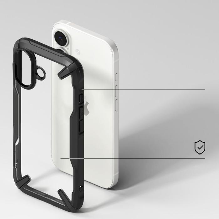 Bild 4, Ringke Ringke iPhone 17 Skal Fusion X Svart - Teknikhallen.se