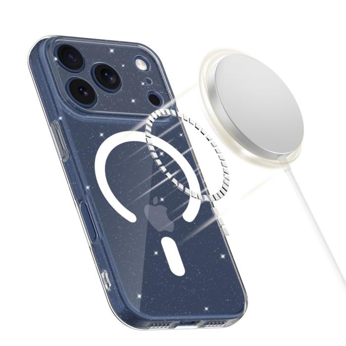 Bild 2, Tech-Protect Tech-Protect iPhone 17 Pro Skal MagSafe FlexAir Glitter - Teknikhallen.se
