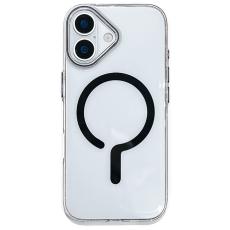  iPhone 17 Skal MagSafe Transparent / Svart - Teknikhallen.se