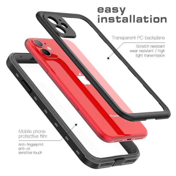 Bild 3, REDPEPPER REDPEPPER iPhone 11 Skal 360 Vattentätt IP68 Svart - Teknikhallen.se