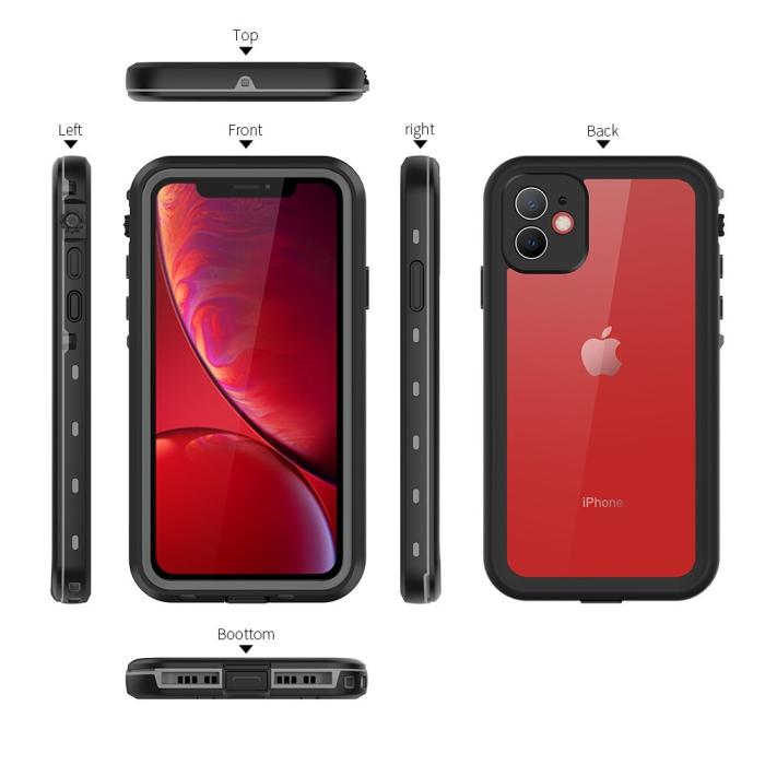 Bild 6, REDPEPPER REDPEPPER iPhone 11 Skal 360 Vattentätt IP68 Svart - Teknikhallen.se