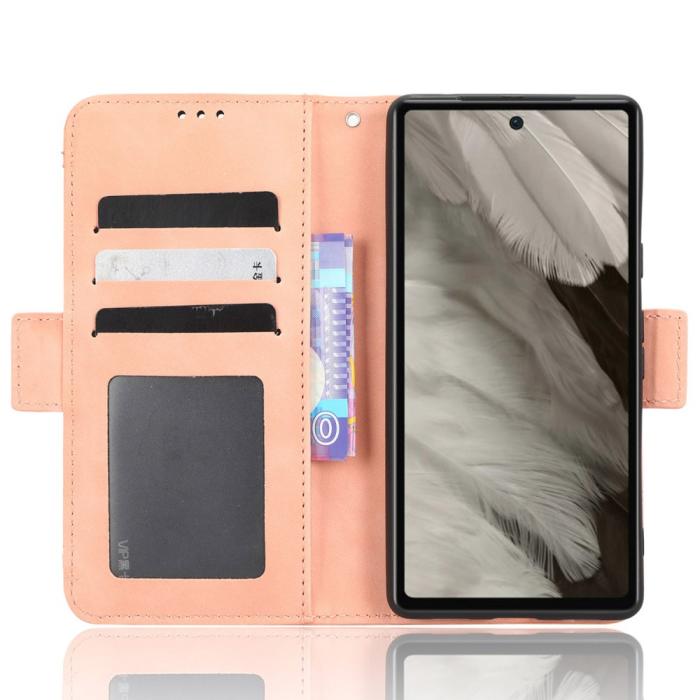 Bild 2,  Google Pixel 7A Fodral Med Avtagbart Kortfodral Rosa - Teknikhallen.se