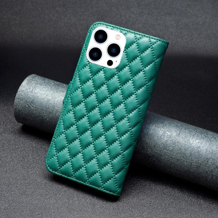 Bild 6,  iPhone 16 Pro Fodral Diamond Läder Grön - Teknikhallen.se
