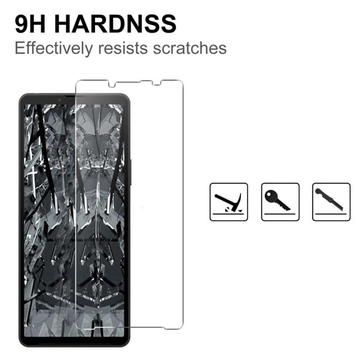 Bild 3,  Sony Xperia 10 VII Skärmskydd Härdat Glas - Teknikhallen.se