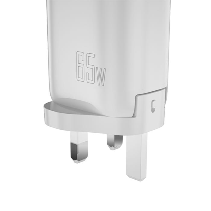 Bild 3, DUDAO Dudao 65W GaN 3in1 Reseadapter Laddare PD QC Vit - Teknikhallen.se