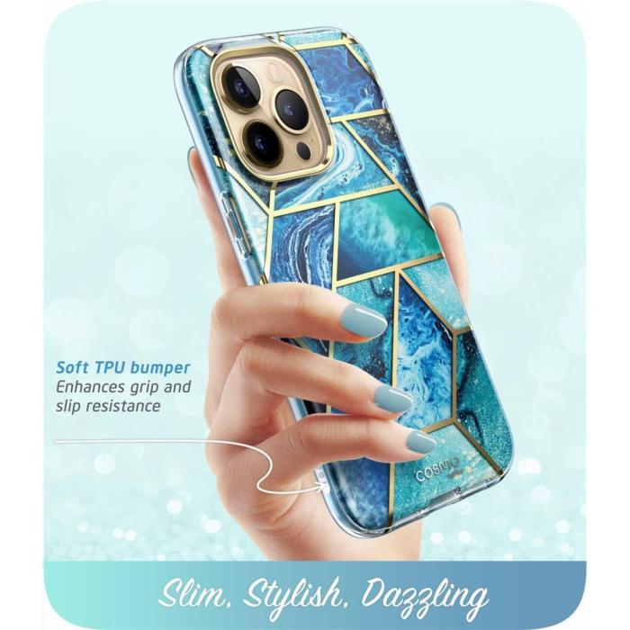 Bild 3, Supcase Supcase iPhone 14 Pro Max Skal Cosmo Ocean Blue - Teknikhallen.se