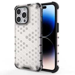  iPhone 14 Pro Skal Shockproof Honeycomb Vit - Teknikhallen.se