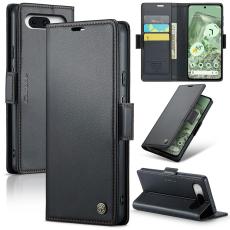CASEME CASEME Google Pixel 8A Fodral L&auml;der RFID Svart - Teknikhallen.se