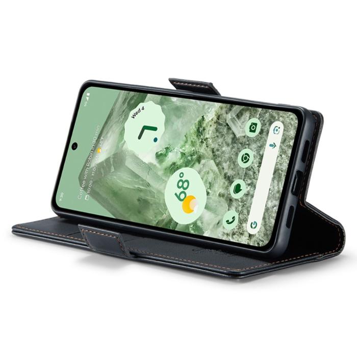 Bild 4, CASEME CASEME Google Pixel 8A Fodral Läder RFID Svart - Teknikhallen.se