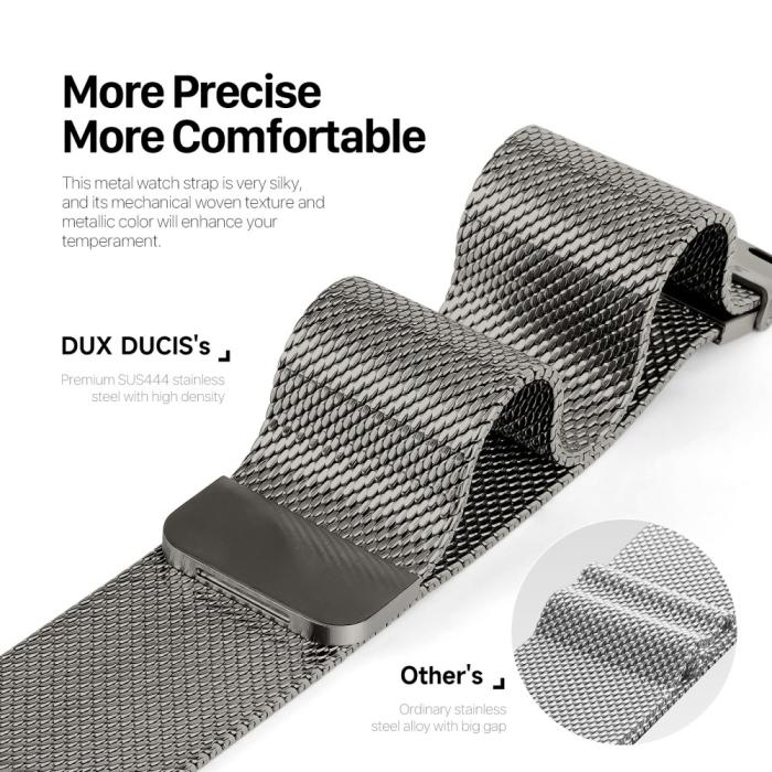Bild 3, DUX DUCIS DUX DUCIS Apple Watch 42/44/45/46/49 mm Armband Milanese Pro - Teknikhallen.se
