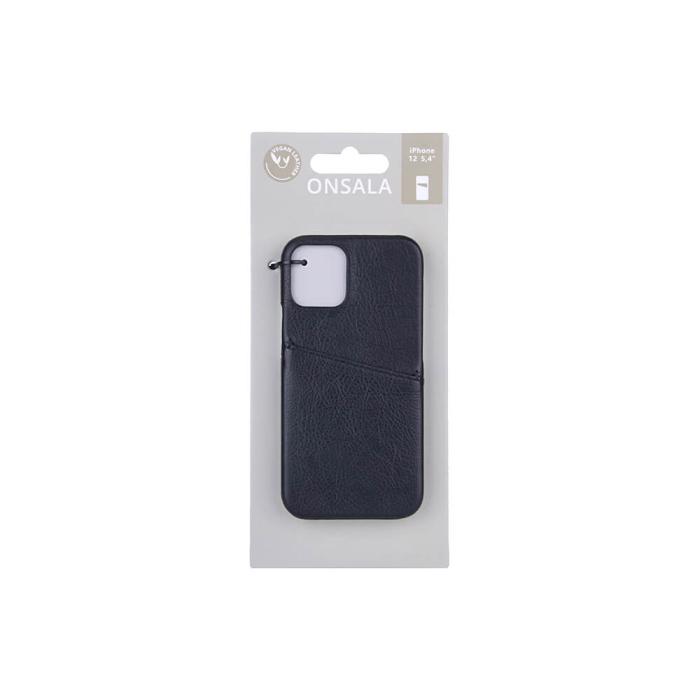 Bild 2, Onsala ONSALA iPhone 12 Mini Skal Kortfack Svart - Teknikhallen.se