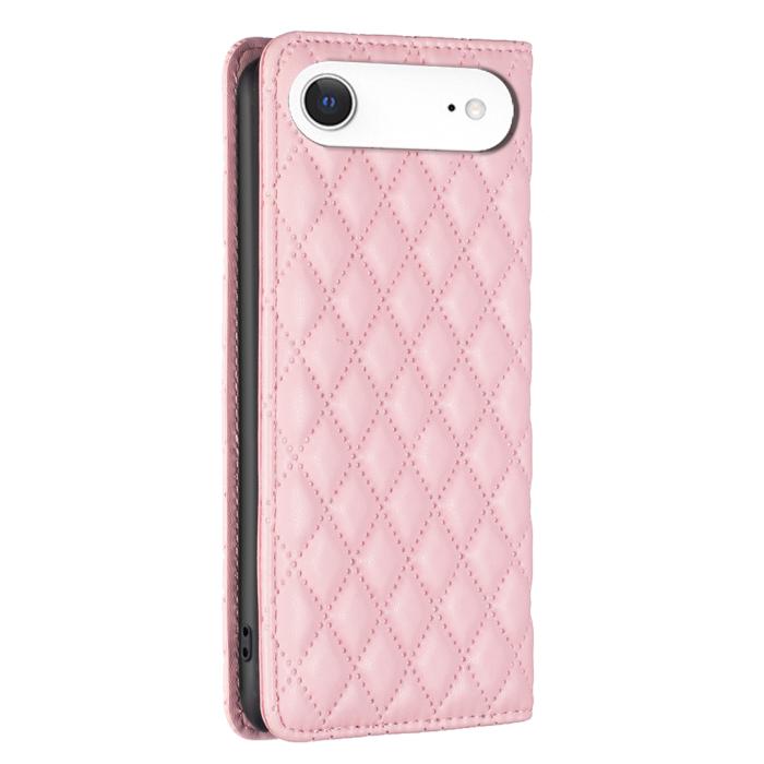 Bild 3, BINFEN BINFEN iPhone Air Fodral Diamond Flip Läder Rosa - Teknikhallen.se