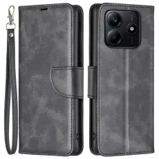  Xiaomi Redmi Note 14 4G Fodral L&auml;der Solid Shark Svart - Teknikhallen.se