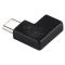  USB-C Hona - USB-C Hane Adapter 90 Grader Svart - Teknikhallen.se