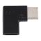  USB-C Hona - USB-C Hane Adapter 90 Grader Svart - Teknikhallen.se