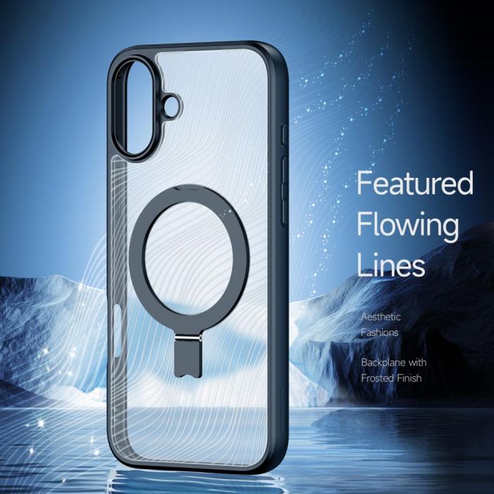Bild 6, DUX DUCIS DUX DUCIS iPhone 16 Skal Kickstand Aimo Series Svart - Teknikhallen.se