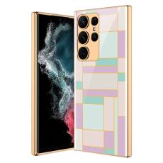 GKK GKK Galaxy S24 Ultra Skal H&auml;rdat Glas Electroplate Lila/Cyan - Teknikhallen.se
