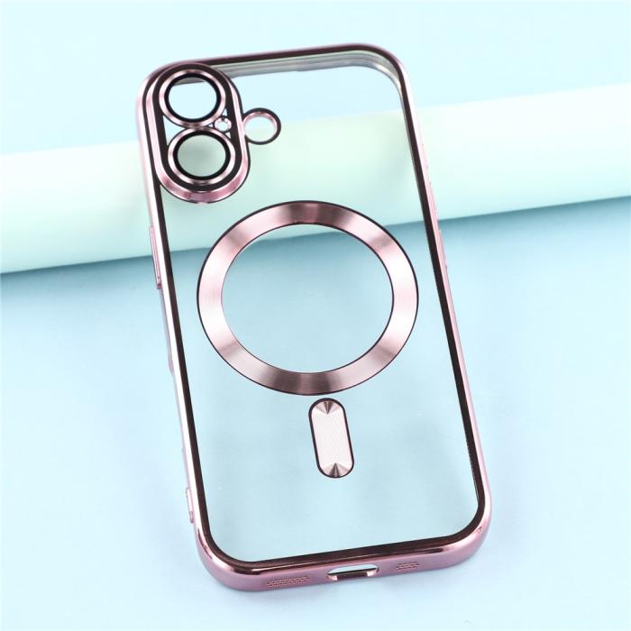 Bild 6,  iPhone 17 Skal MagSafe Electroplated TPU Rosa - Teknikhallen.se
