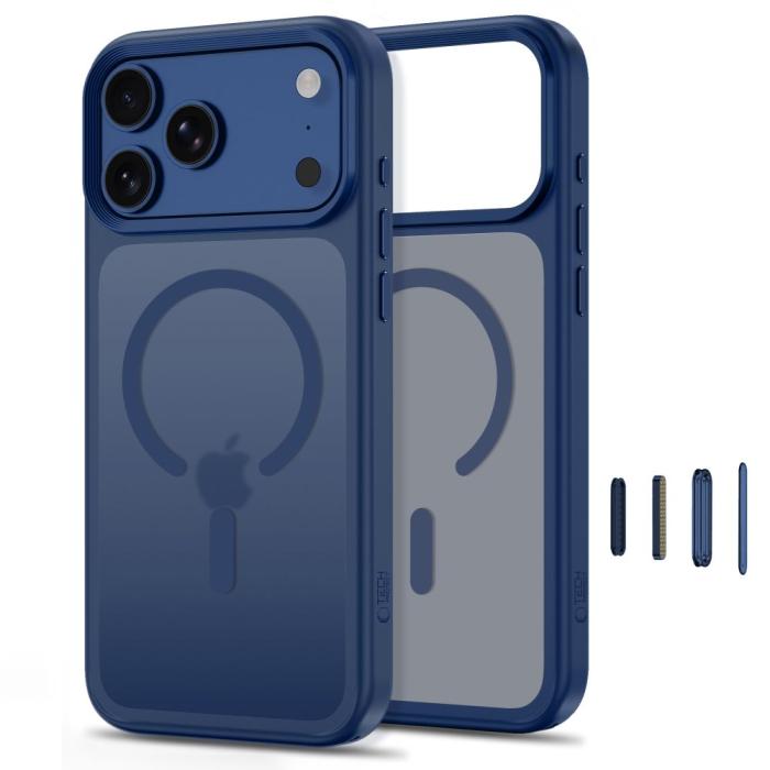 Bild 3, Tech-Protect Tech-Protect iPhone 18 Pro/17 Pro Skal MagSafe MagMat CC Blå - Teknikhallen.se
