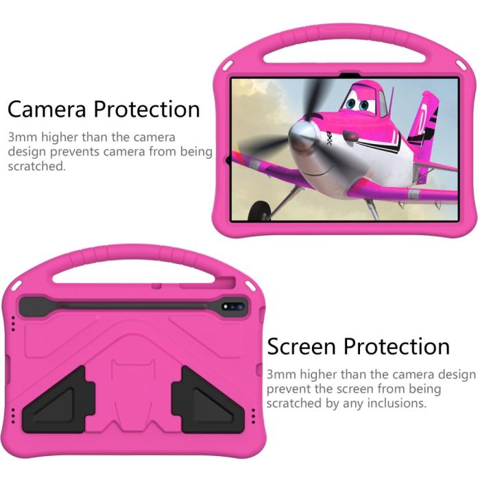 Bild 4,  Samsung Galaxy Tab S7 FE/S7 Plus/S8 Plus Fodral Skal EVA Rosa - Teknikhallen.se
