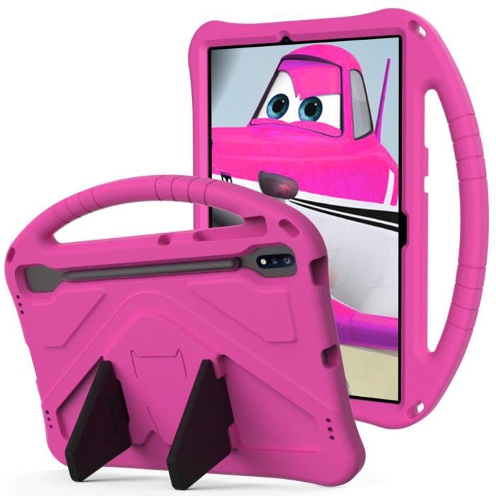 Bild 5,  Samsung Galaxy Tab S7 FE/S7 Plus/S8 Plus Fodral Skal EVA Rosa - Teknikhallen.se