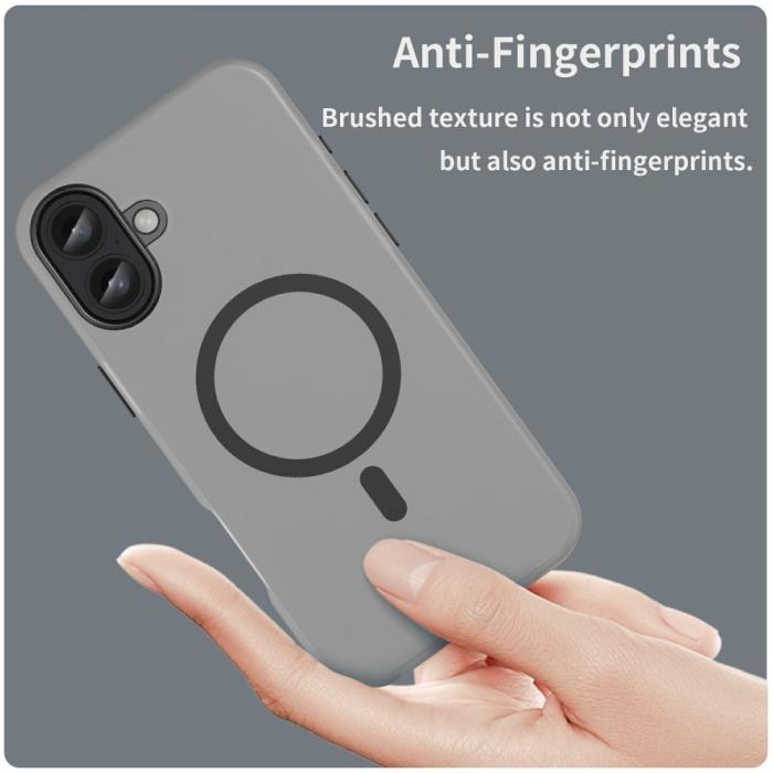 Bild 5,  iPhone 16 Plus Skal MagSafe Slim Matt Svart - Teknikhallen.se