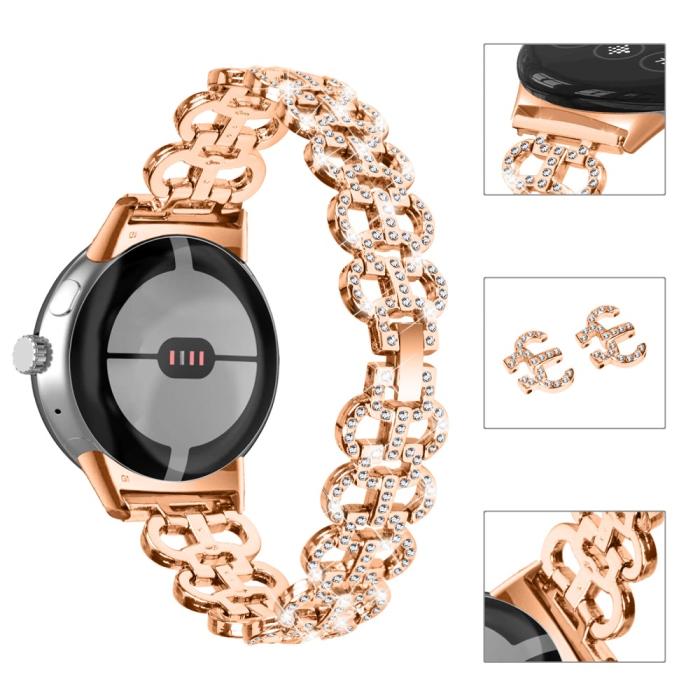 Bild 4,  Google Pixel Watch / Watch 2 Kalebassformat Dekor Armband - Teknikhallen.se
