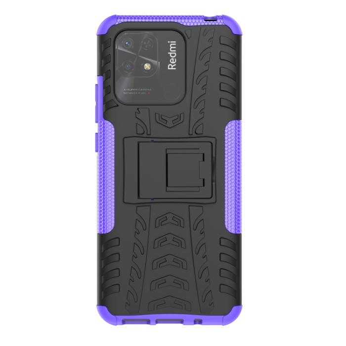 Bild 2,  Xiaomi Redmi 10C Skal Ultimata Stöttåligt med Stöd Lila - Teknikhallen.se