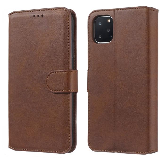 Bild 3,  iPhone 11 Pro Fodral Solid Läder Brun - Teknikhallen.se