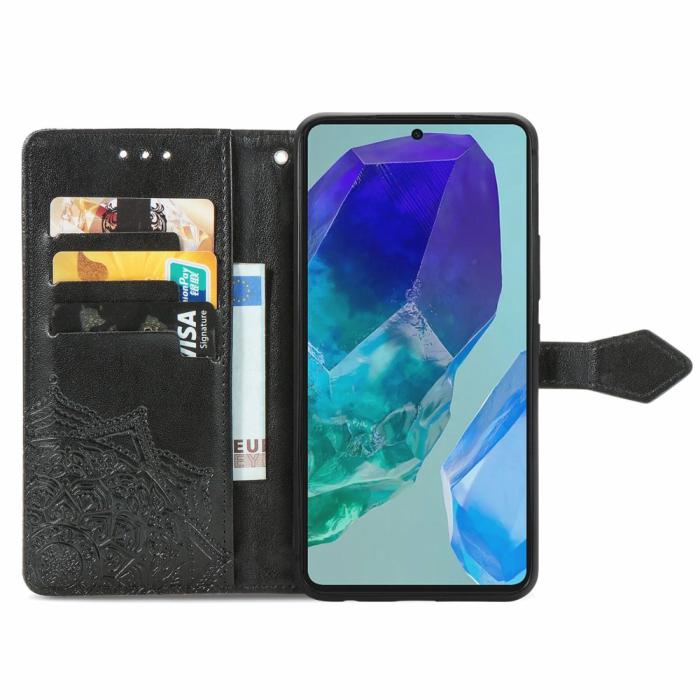 Bild 2,  Samsung Galaxy A16 Fodral Med Mandala Tryck Svart - Teknikhallen.se
