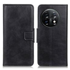  OnePlus 11 5G Fodral Crazy Horse L&auml;der Svart - Teknikhallen.se