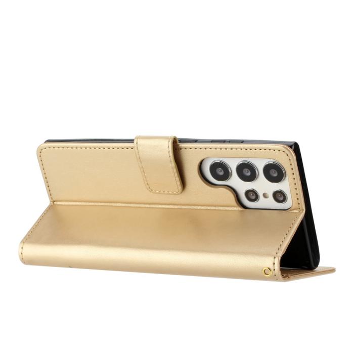 Bild 4,  Samsung Galaxy S23 Ultra Fodral Med Tryck Guld - Teknikhallen.se