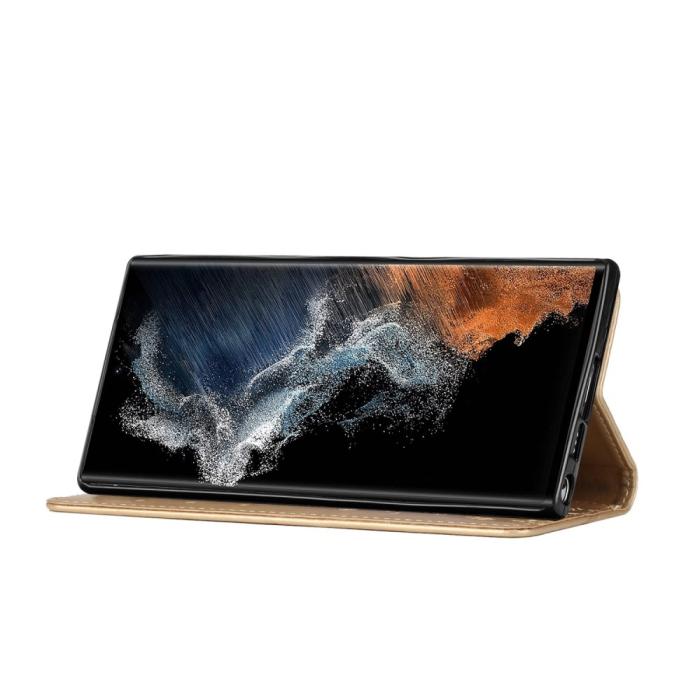 Bild 5,  Samsung Galaxy S23 Ultra Fodral Med Tryck Guld - Teknikhallen.se