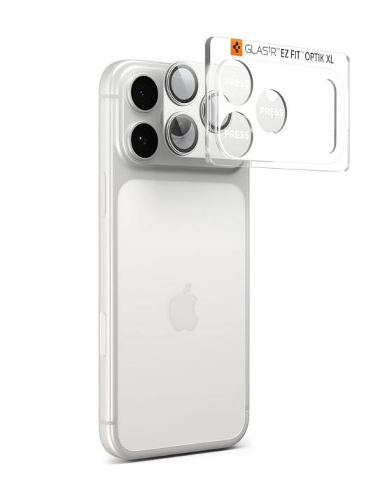 Bild 2, Spigen Spigen iPhone 17 Pro Max Linsskydd Optik Pro GLAS.tR 