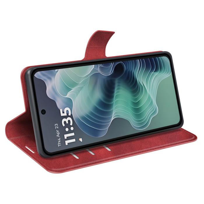 Bild 3,  Motorola Moto G35 5G Fodral Läder Röd - Teknikhallen.se