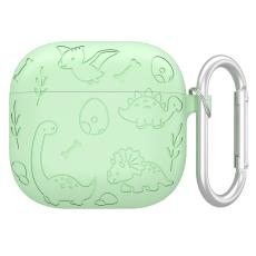 AirPods 4 Skal Med Dinosaurie Motiv Silikon Gr&ouml;n - Teknikhallen.se