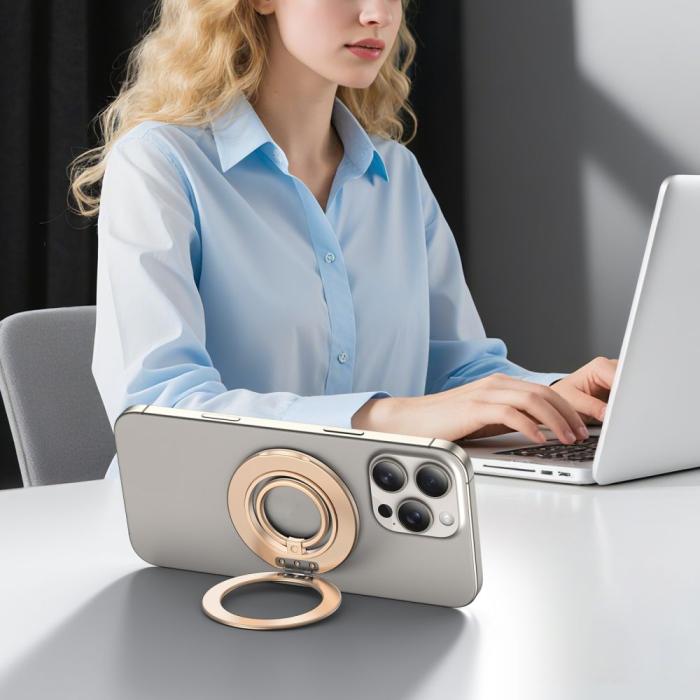 Bild 3, Tech-Protect Tech-Protect Magnetisk MagSafe Ringhållare Satin Guld - Teknikhallen.se