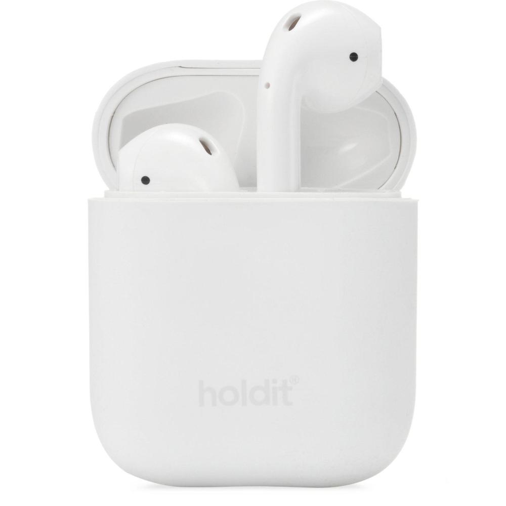 holdit holdit AirPods Nygård Skal Silikon Vit - Teknikhallen.se