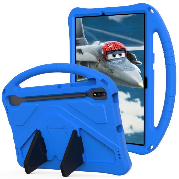Bild 5,  Samsung Galaxy Tab S7 FE/S7 Plus/S8 Plus Fodral Skal EVA Blå - Teknikhallen.se