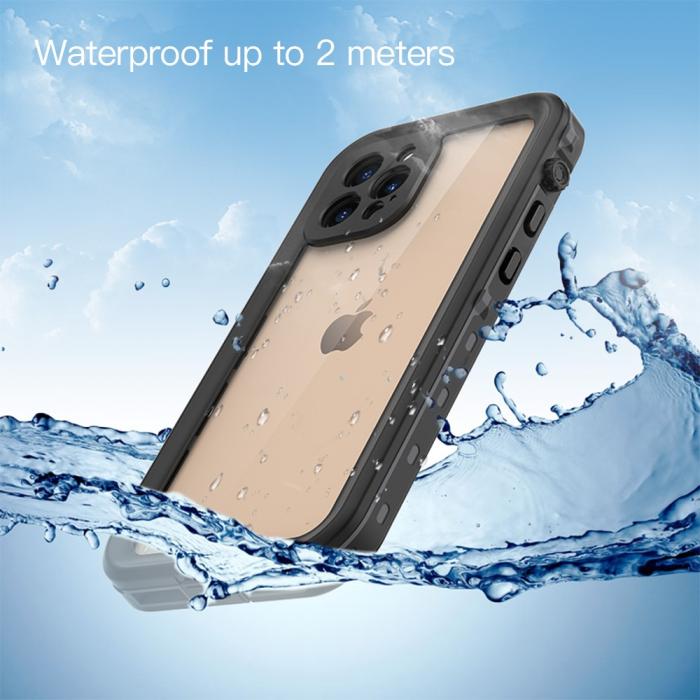 Bild 4, REDPEPPER REDPEPPER iPhone 12 Pro Skal 360 Vattentätt IP68 Svart - Teknikhallen.se