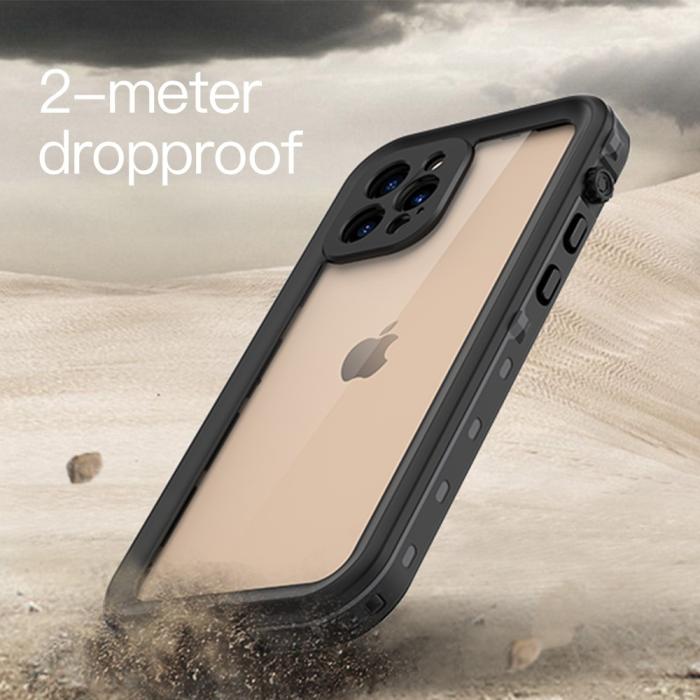 Bild 5, REDPEPPER REDPEPPER iPhone 12 Pro Skal 360 Vattentätt IP68 Svart - Teknikhallen.se