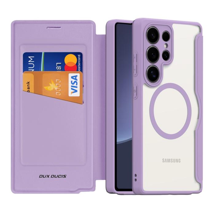 Bild 2, DUX DUCIS DUX DUCIS Galaxy S25 Ultra Fodral MagSafe Skin X Pro Lila - Teknikhallen.se