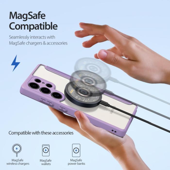 Bild 3, DUX DUCIS DUX DUCIS Galaxy S25 Ultra Fodral MagSafe Skin X Pro Lila - Teknikhallen.se