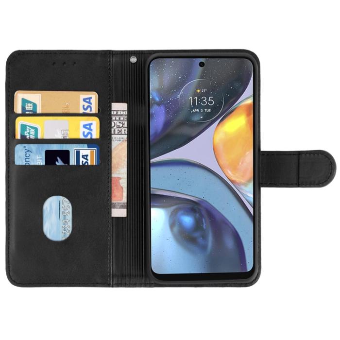 Bild 3,  Motorola Moto G22 Fodral Läder Svart - Teknikhallen.se