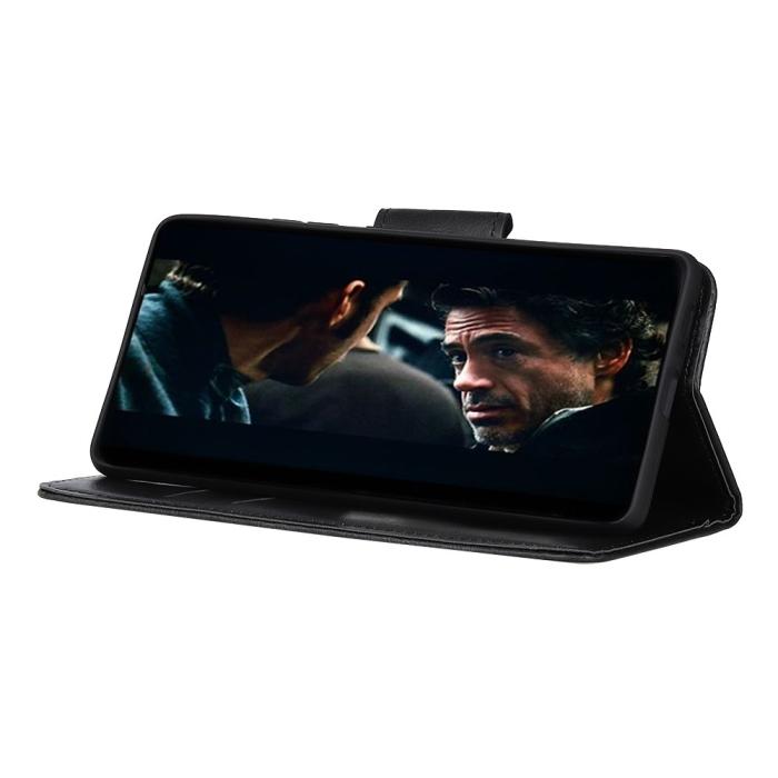 Bild 5,  Xiaomi Redmi 9C Fodral Crazy Horse Läder Svart - Teknikhallen.se