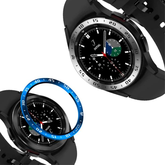 Bild 2,  Bezel Skyddande Ring Galaxy Watch4 Classic 42 mm Svart/Vit - Teknikhallen.se