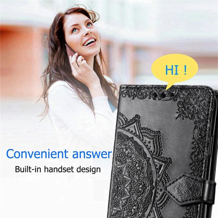 Bild 5,  Samsung Galaxy A16 Fodral Med Mandala Tryck Svart - Teknikhallen.se